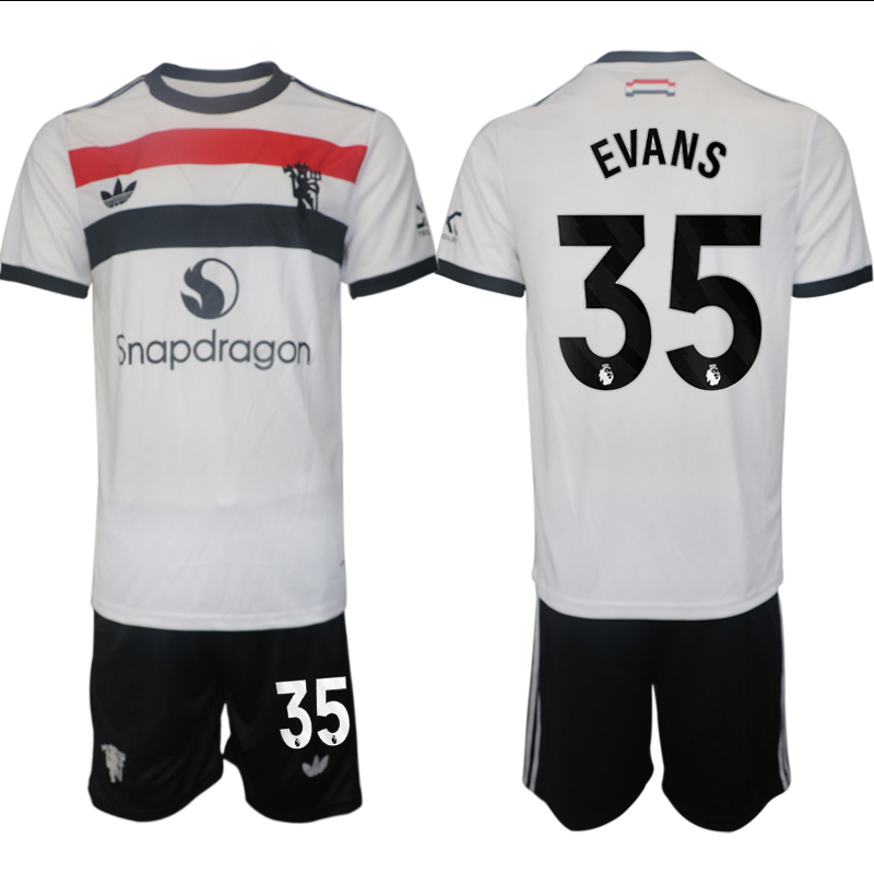 Men 2024-2025 Club Manchester United away white #35 Soccer Jersey